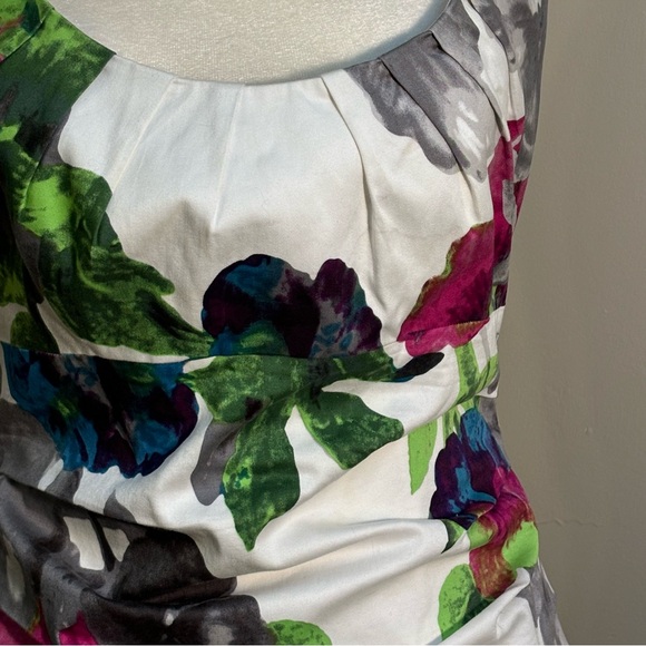 Suzi Chin for Maggy London Floral Ruched Wiggle Dress - Picture 6 of 6